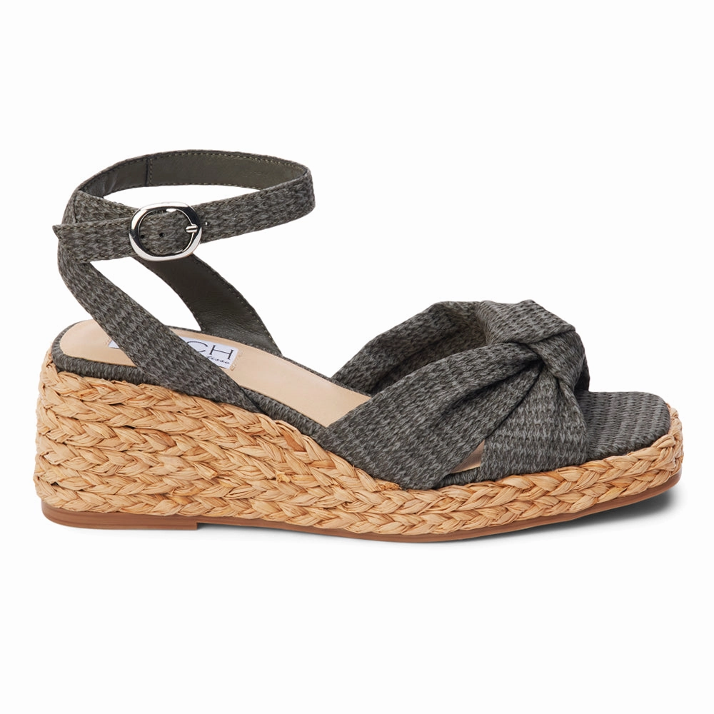 Universal Fit Design Ibiza Ankle Strap Espadrille Wedge Sandals