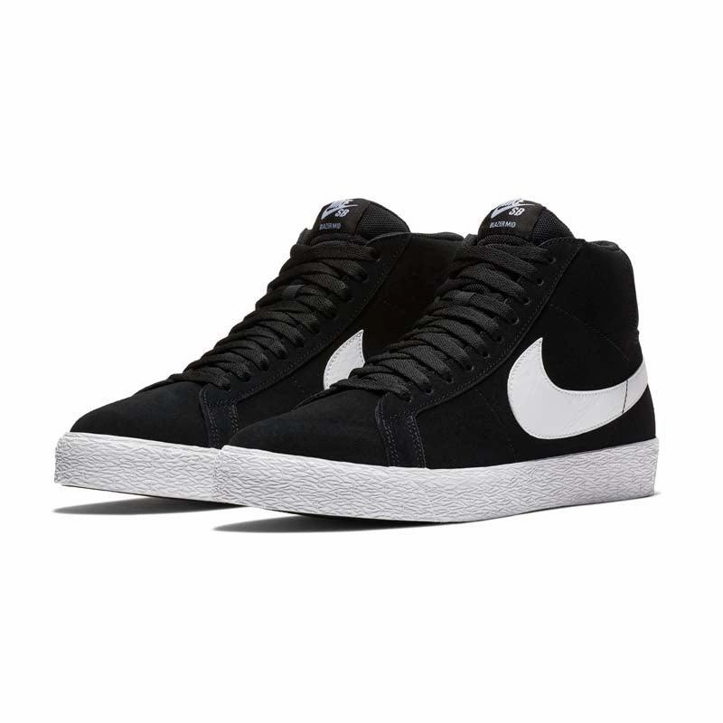 SB Zoom Blazer Mid 'Black White' Adventurous Wide Stance Platform