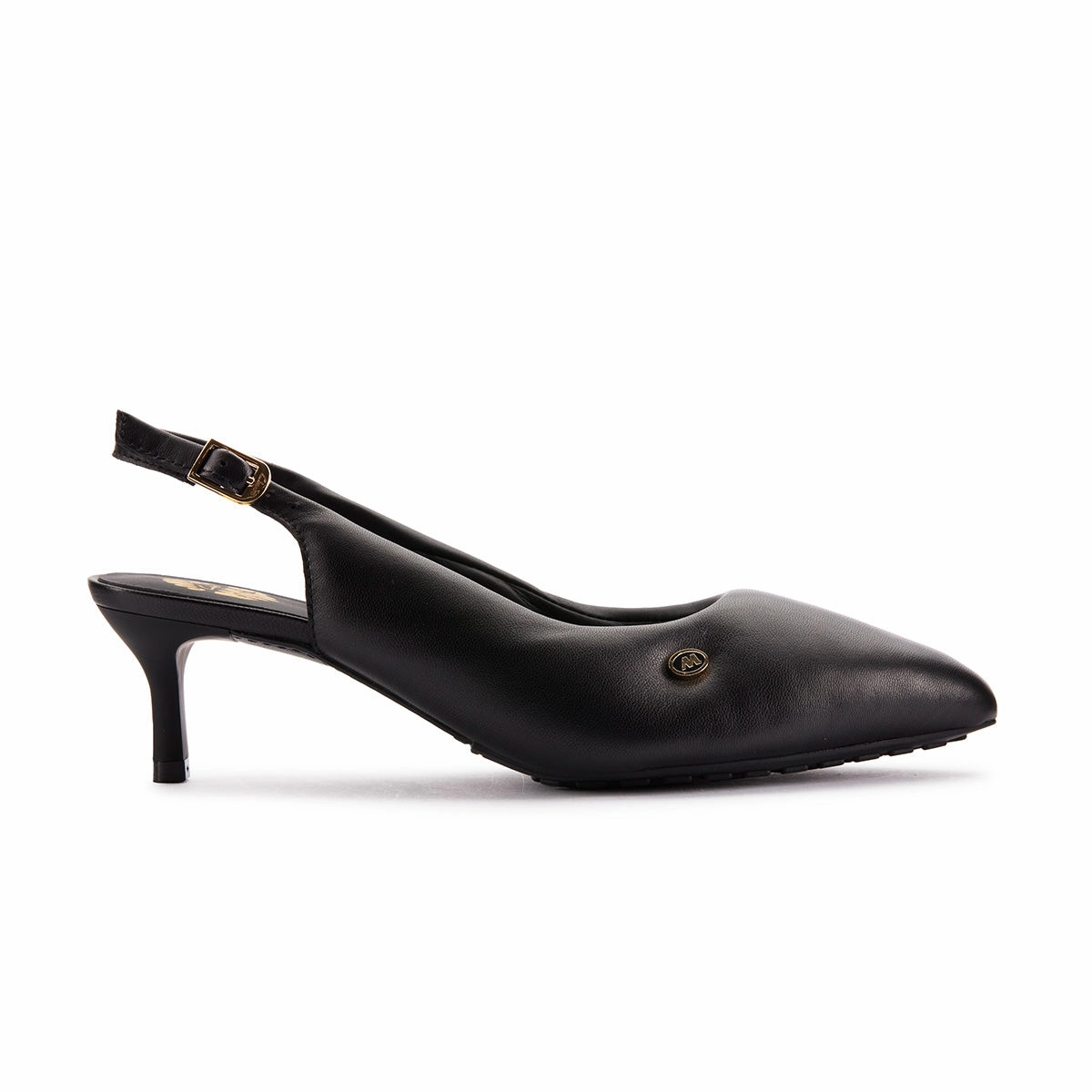   Martine rose Wmns CUR Sling 1 'Black Leather' Shock Dispersing Sole Durable flexibility