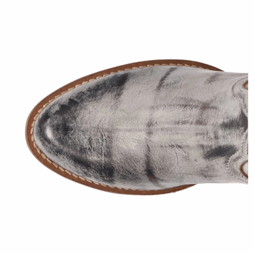 Quick-Dry Energy Return Heel Design Faded Love Embroidered Round Toe Cowboy Boots