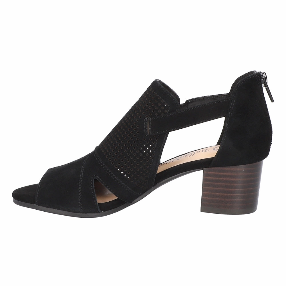 Quick Dry Fabric athletes' Illiana Cut-Out Block Heeled Sandals