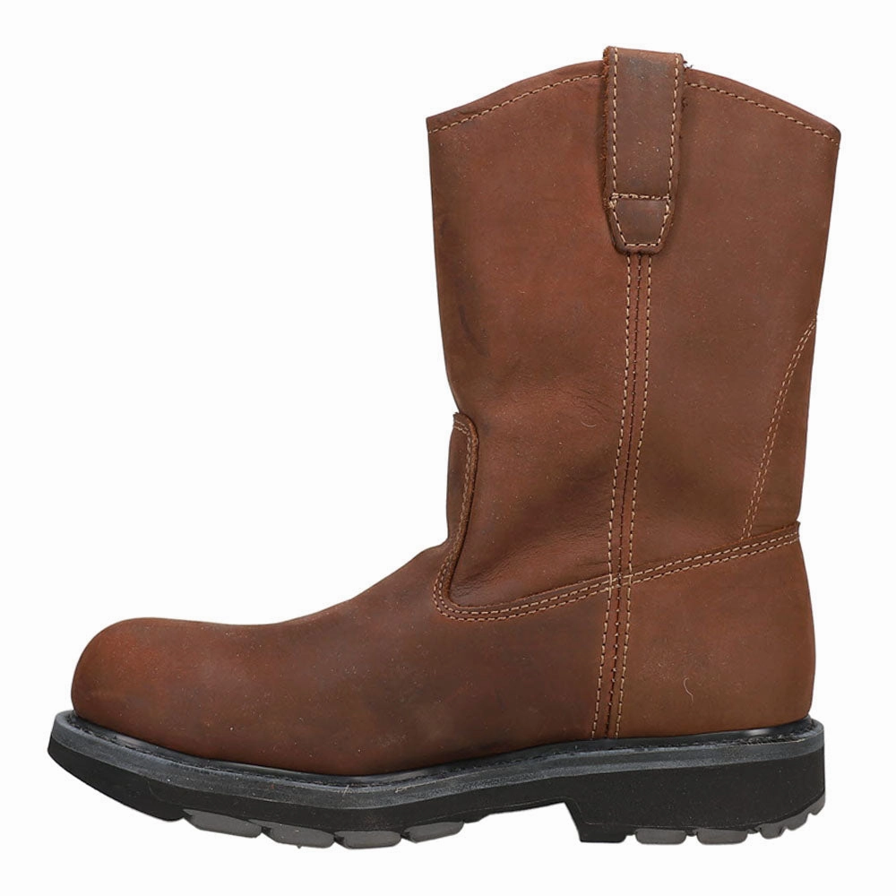 Toe Protection Wellington 10 Inch Slip Resistant Steel Toe Work Boots