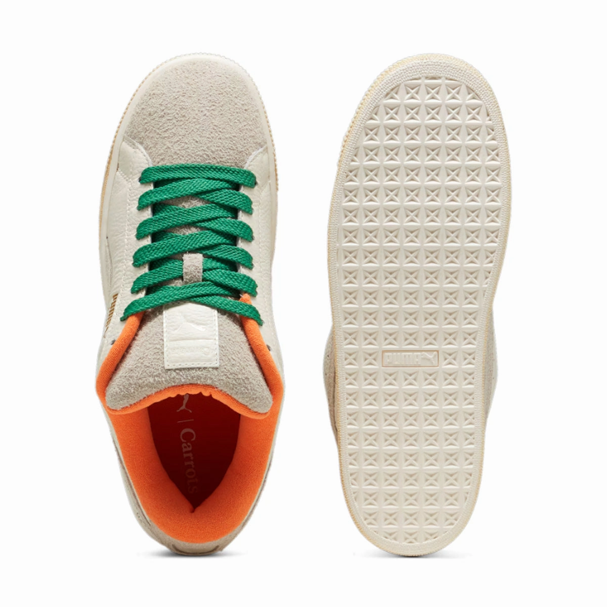 Maximum Cushioning Low Impact Design   Carrots Suede XL 'Warm White Rickie Orange'