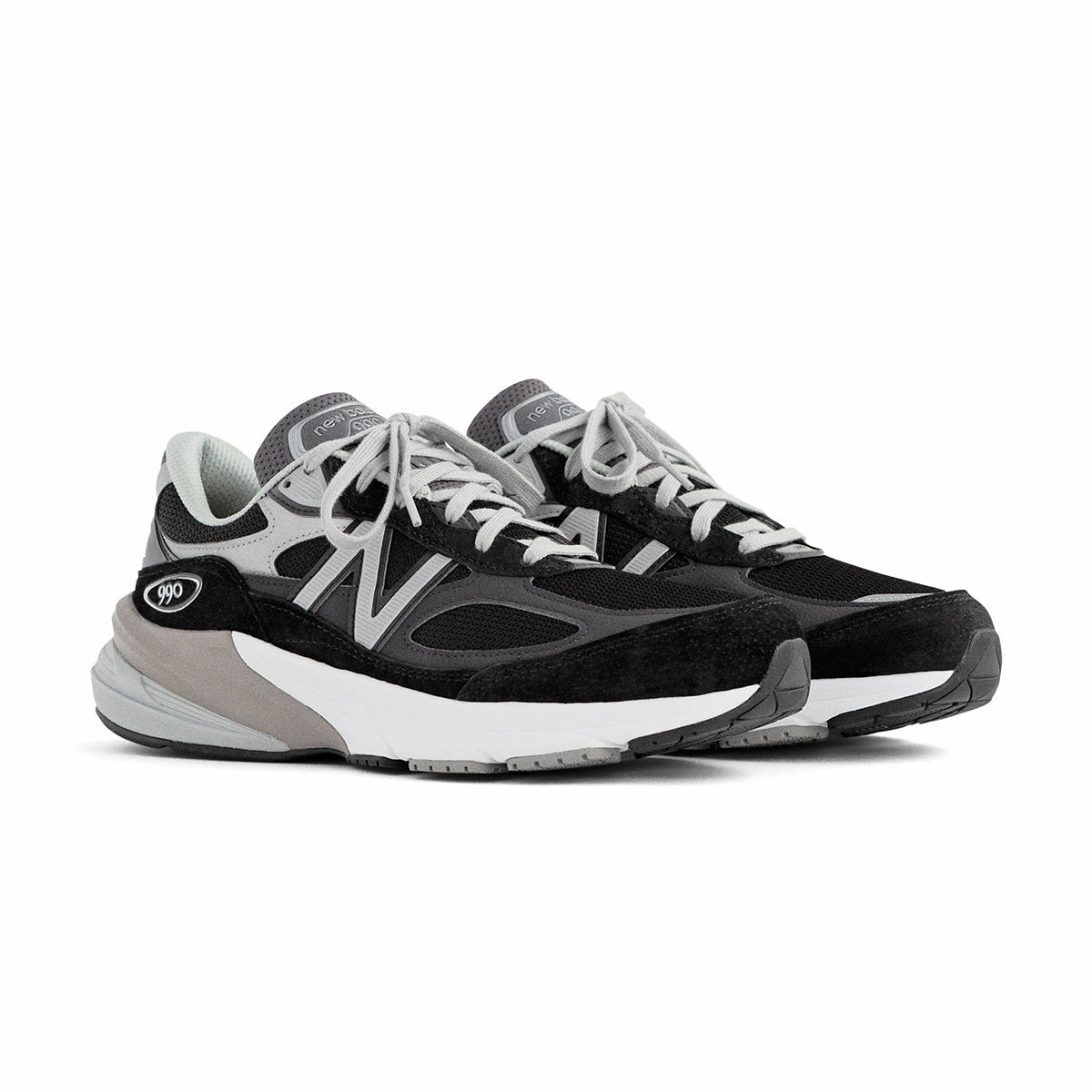 in USA Wmns 990v6 'Black White' geometric