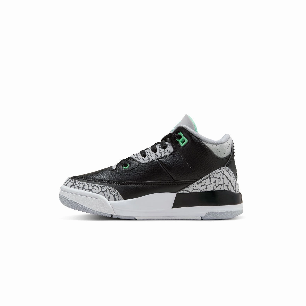 Heat Resistant Outsole Kids Jordan 3 'Green Glow'