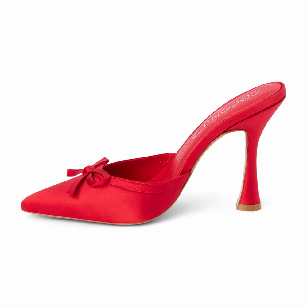 Abrasion Dispersing Texure Instinct Pointed Toe Mules