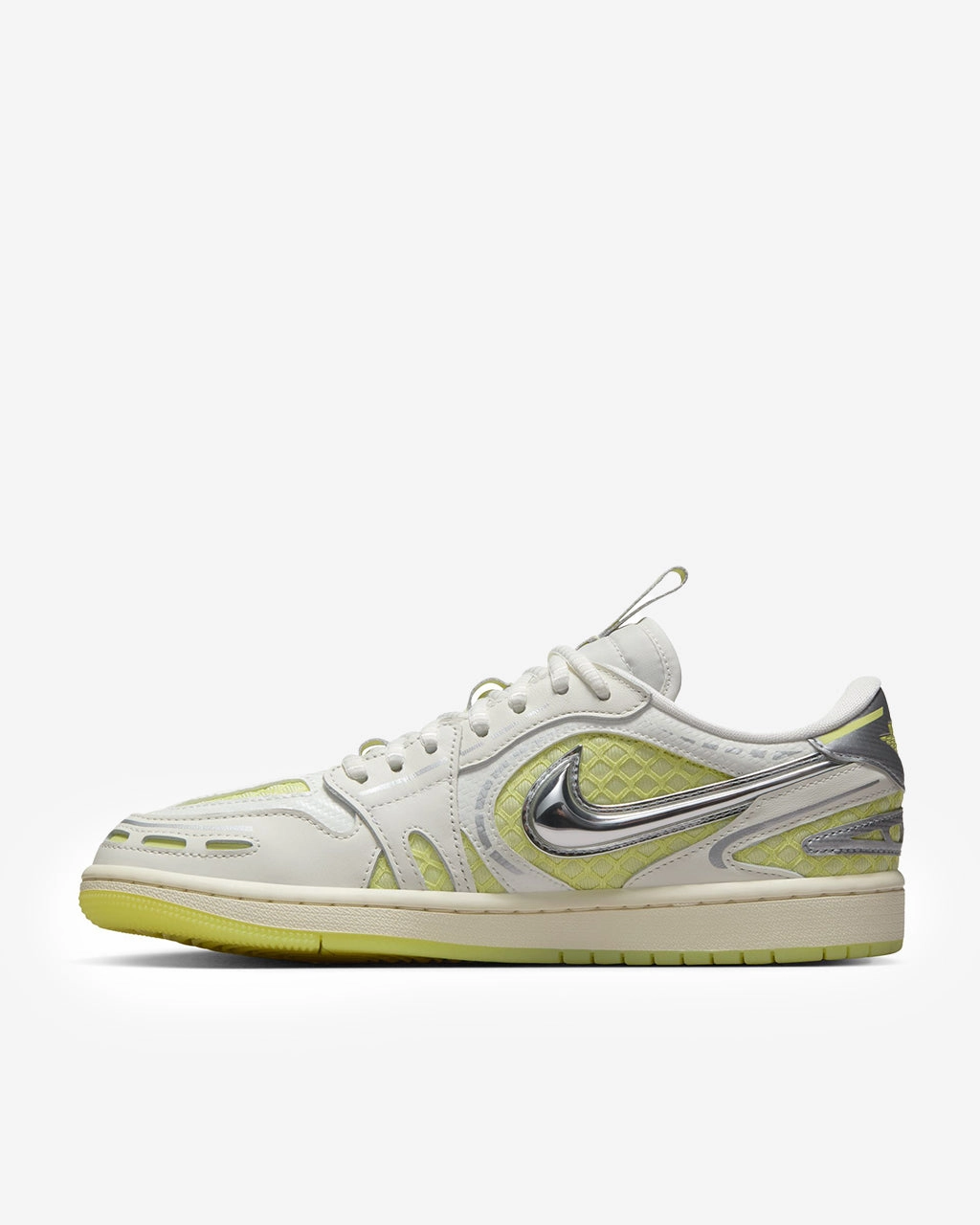 Secure Grip WMNS Air Jordan 1 Low Method of Make 'Sail/Luminous Green'