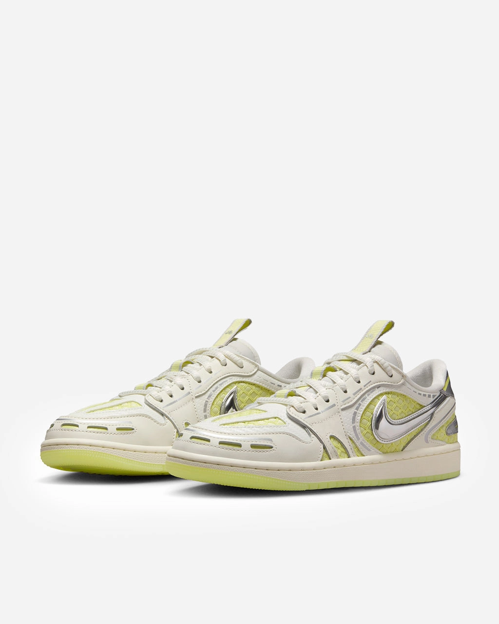 WMNS Air Jordan 1 Low Method of Make 'Sail/Luminous Green' Lightweight Cushioning