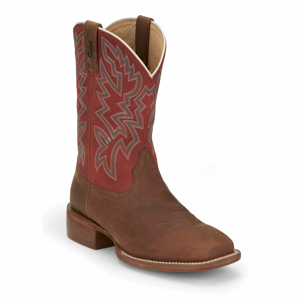 Jackpot 11 Inch Square Toe Cowboy Boots Seamless Feel