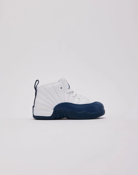Jordan Air Jordan 12 Retro 'French Blue and White' Toddler Clean Stitching rubber