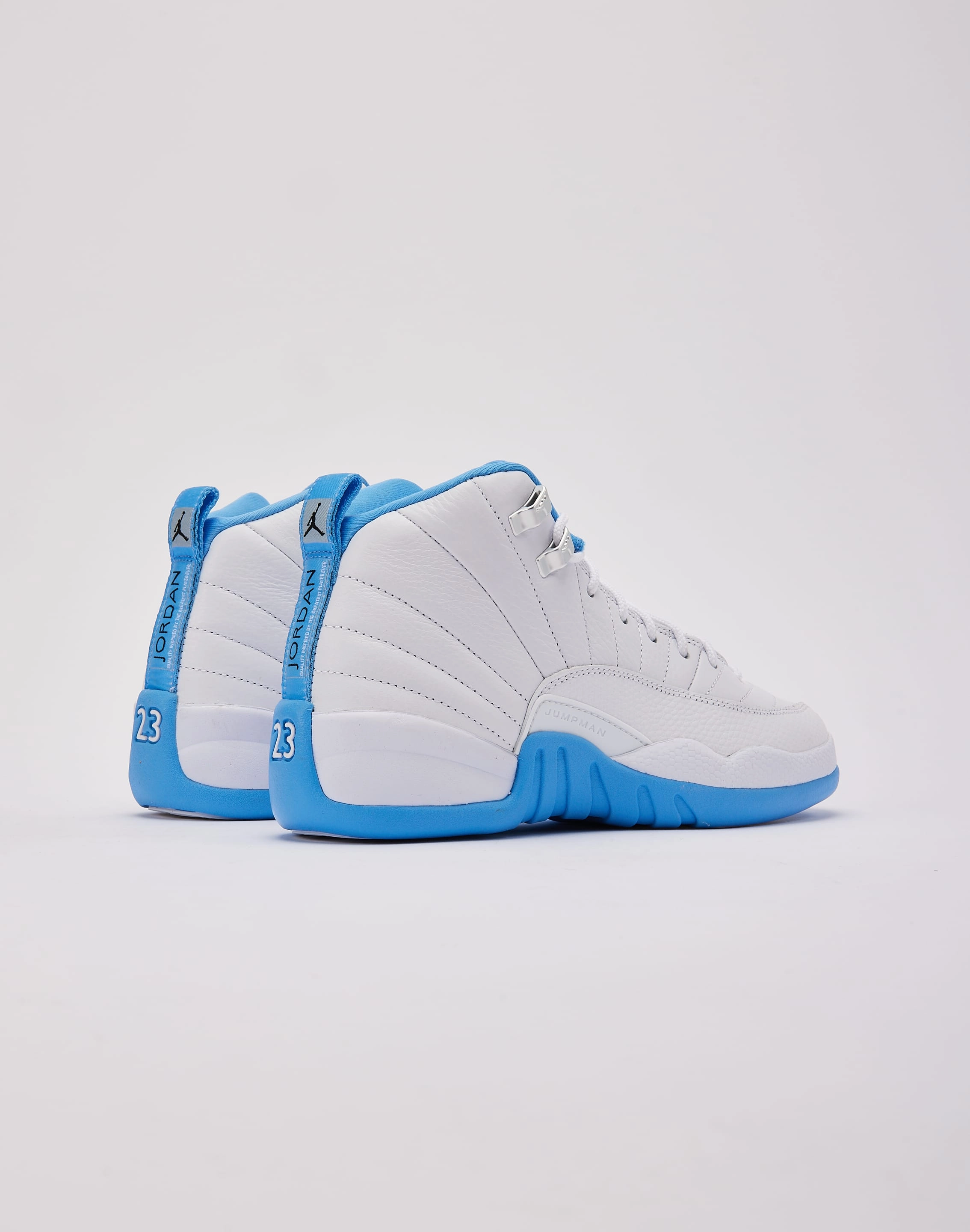 Jordan Air Jordan 12 Retro 'White and University Blue' Grade-School Winter kids' wear