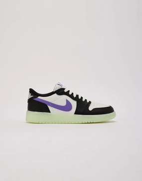 Formal kids' shoes BreathableLiner Jordan Air Jordan 1 Retro Low OG 'Black Raspberry' Grade-School