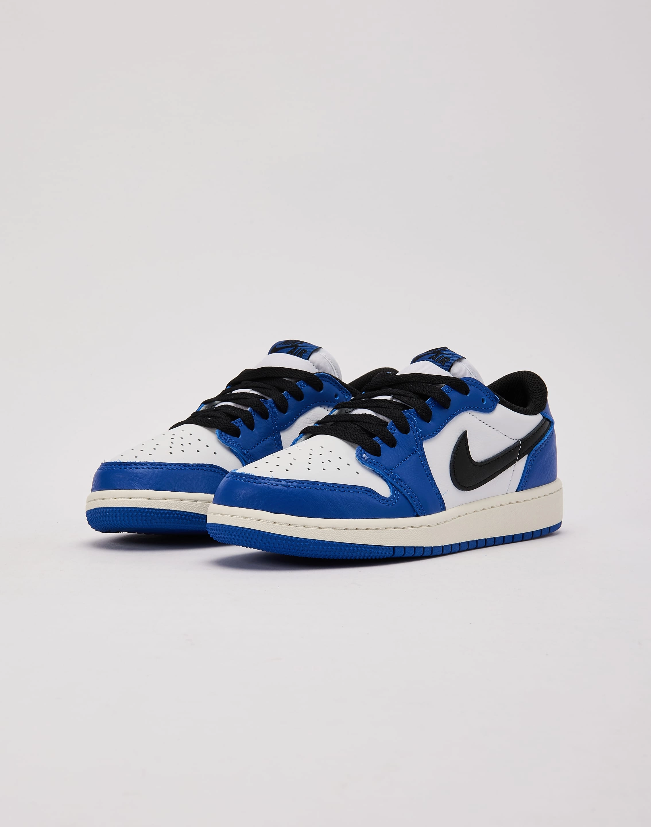 Double Stitched Jordan Air Jordan 1 Retro Low OG 'Game Royal' Grade-School