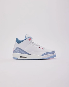 Jordan Air Jordan 3 Retro 'Cobalt Bliss' Grade-School Fresh Airflow Heat Sealed Reinforcement