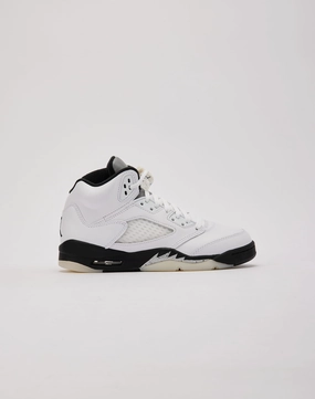 Jordan Air Jordan 5 Retro 'White and Black' Grade-School Impact Diffusion Layer Stiff