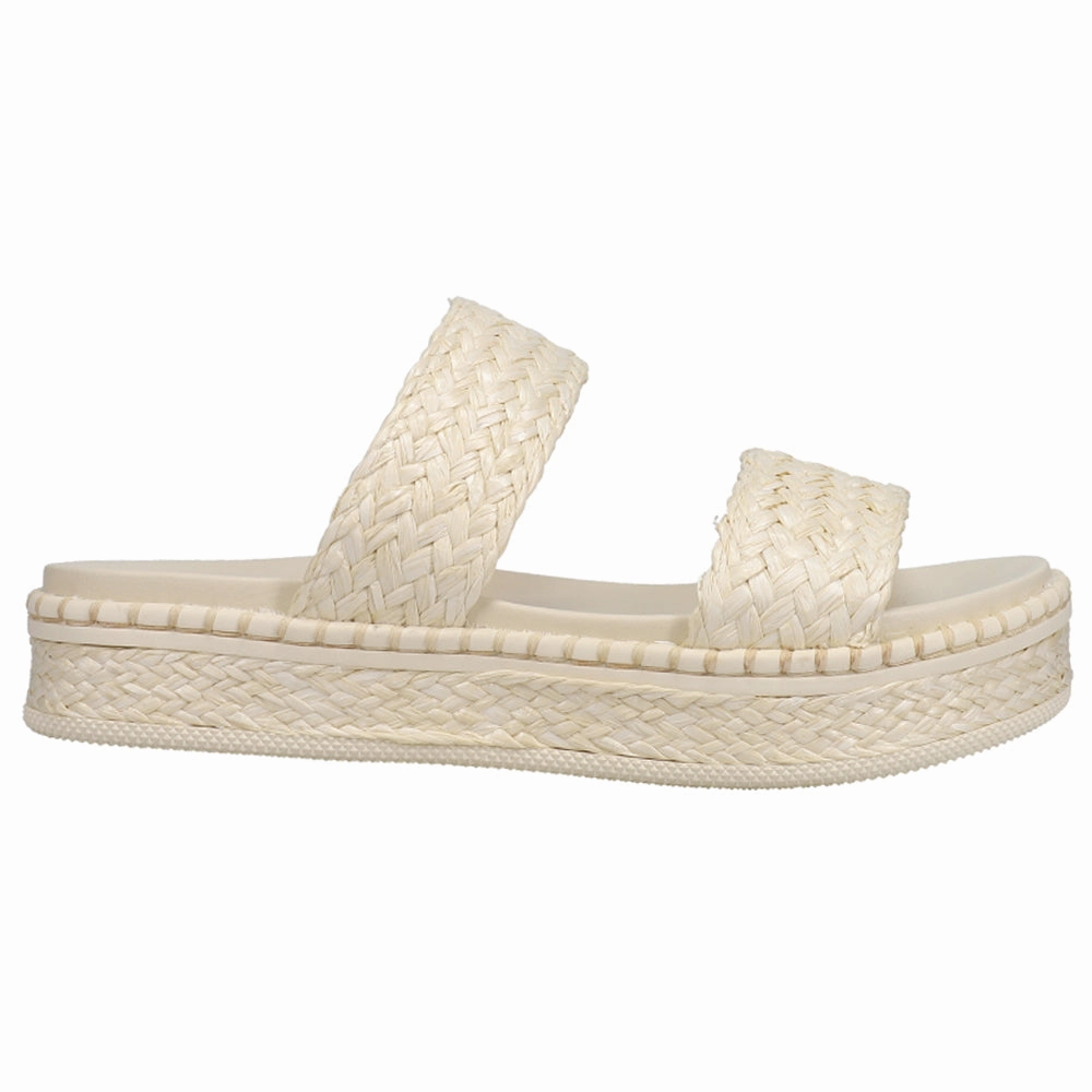 Kady Braided Raffia Platform Slide Sandals Flattering performance Ankle Support Design