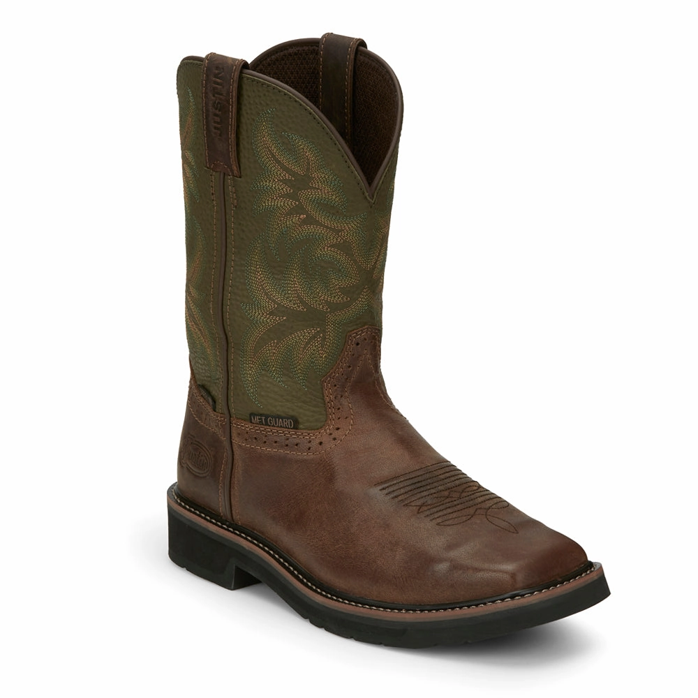 Keavan 11 Inch Waterproof Met Guard Steel Toe Work Boots Power Grip