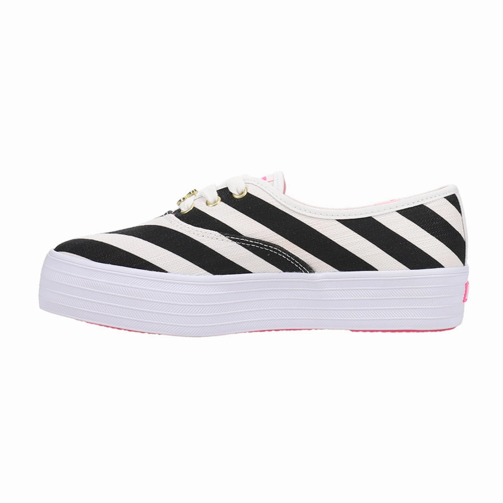 Keds x Barbie Point Striped Canvas Lace Up Sneakers fall footwear assortments Non Slip Insole Grip