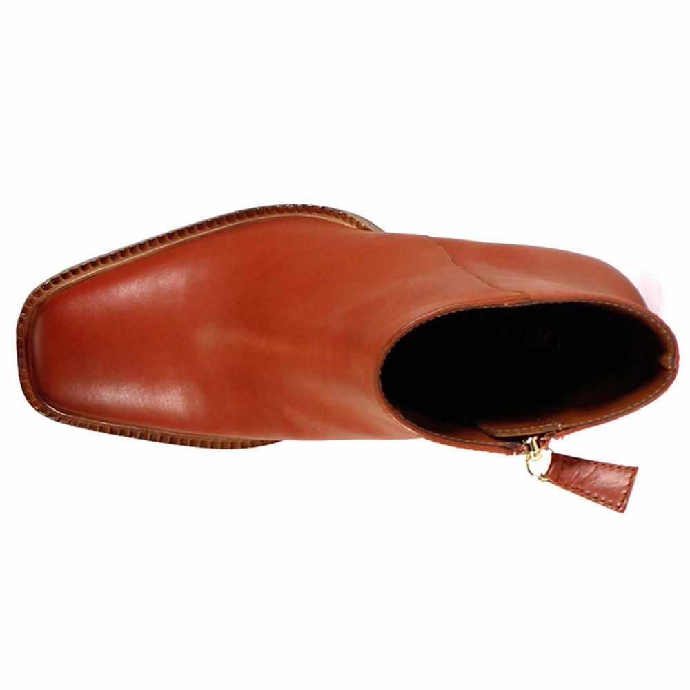 Key Switch Square Toe Zippered Booties partygoers