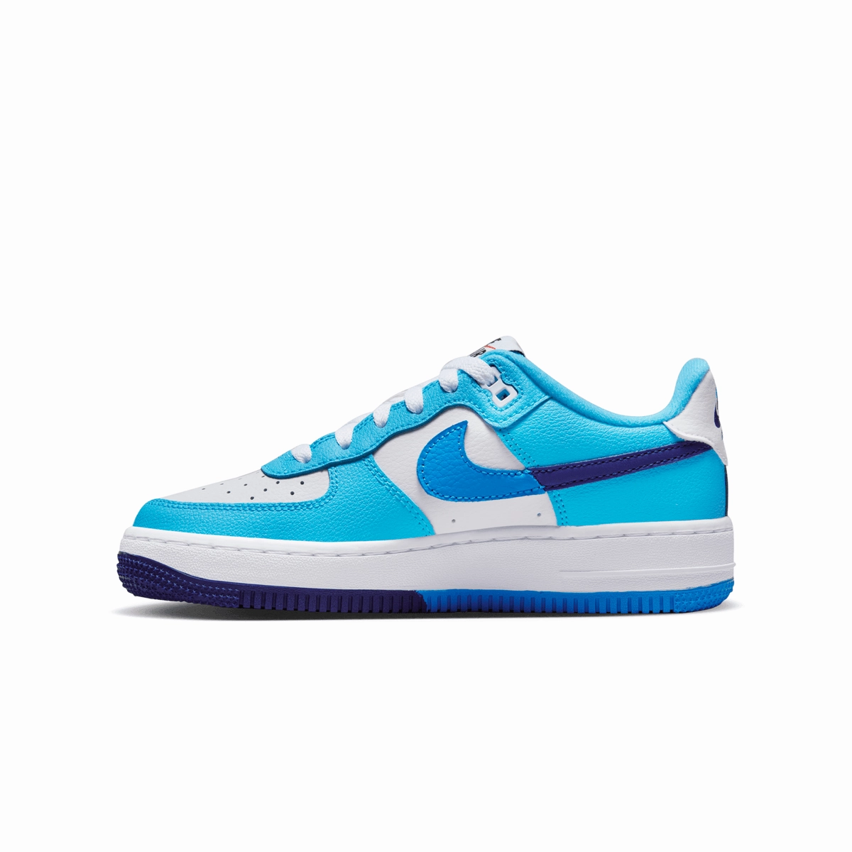 Kid's Air Force 1 '07 LV8 'Light Photo Blue' Anatomical Shape Tech buckle - up style