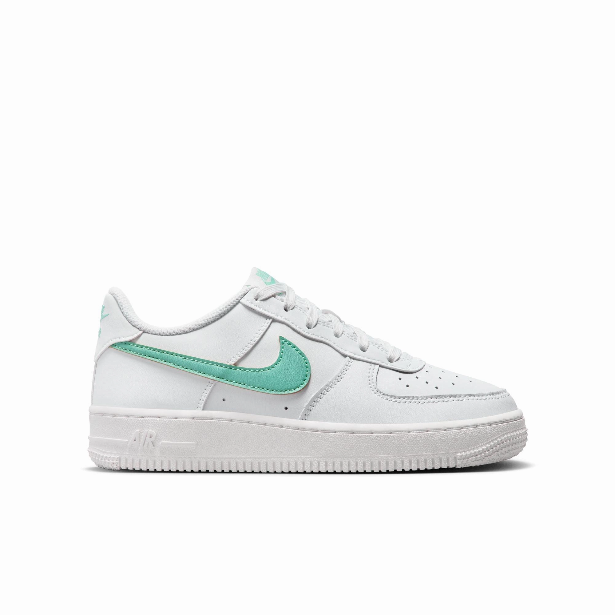 running - specific features Kid's Air Force 1 'White Emerald Rise'