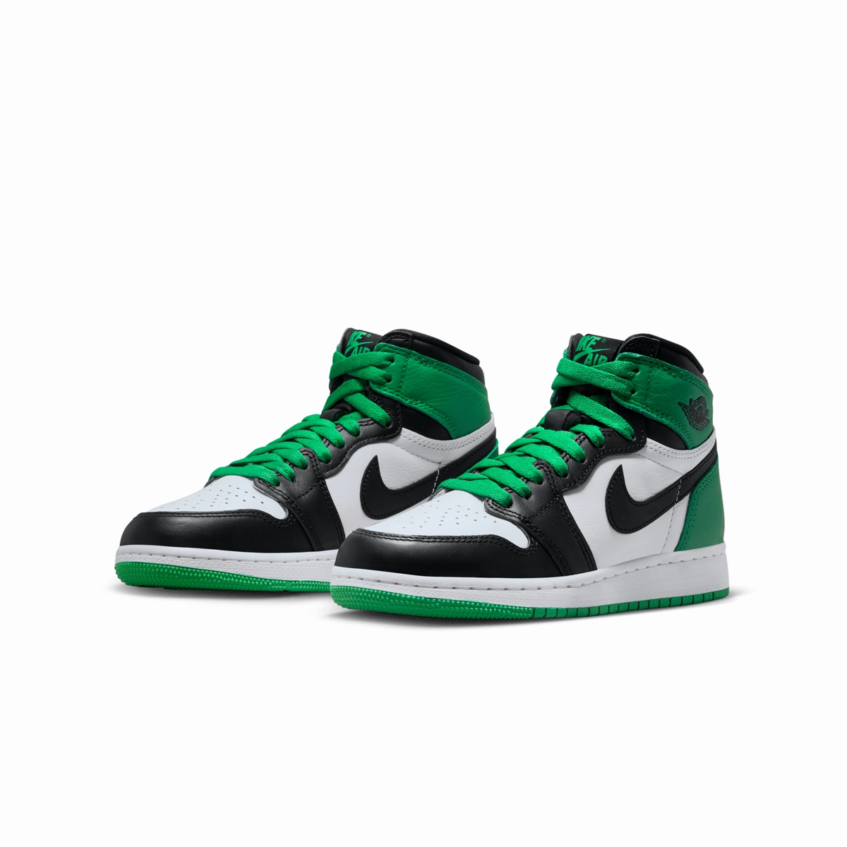 Kid??s Air Jordan 1 Retro High OG 'Lucky Green' Shock-absorbent cushioning Slim Style
