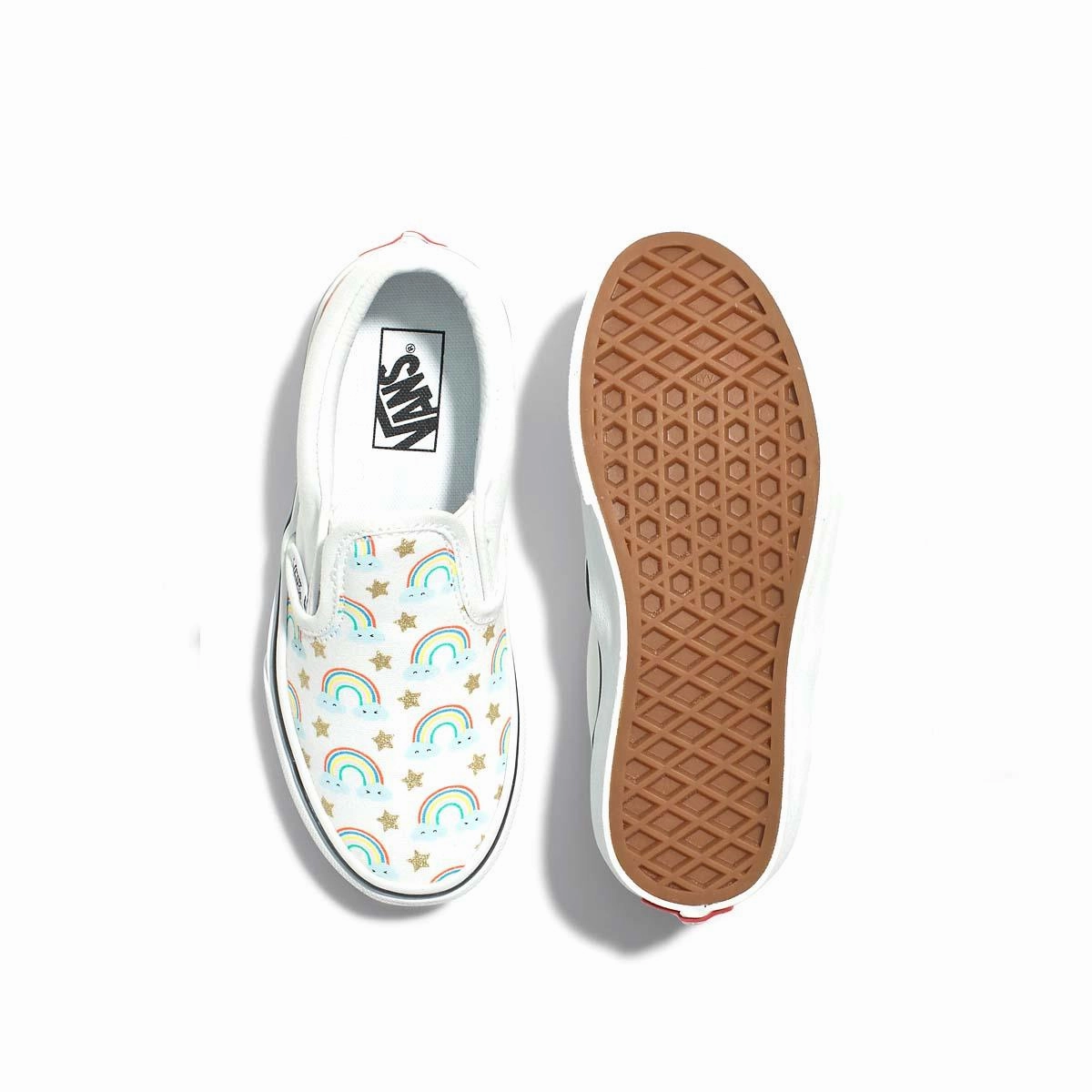 Kid's Classic Slip-On 'Rad Rainbow' Day Runner