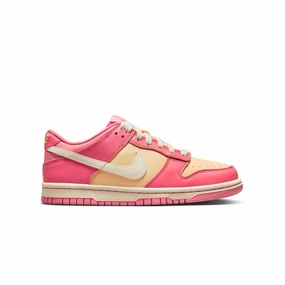 Kid's Dunk Low 'Strawberry Peach' Microfiber Interior Barefoot Feel Design