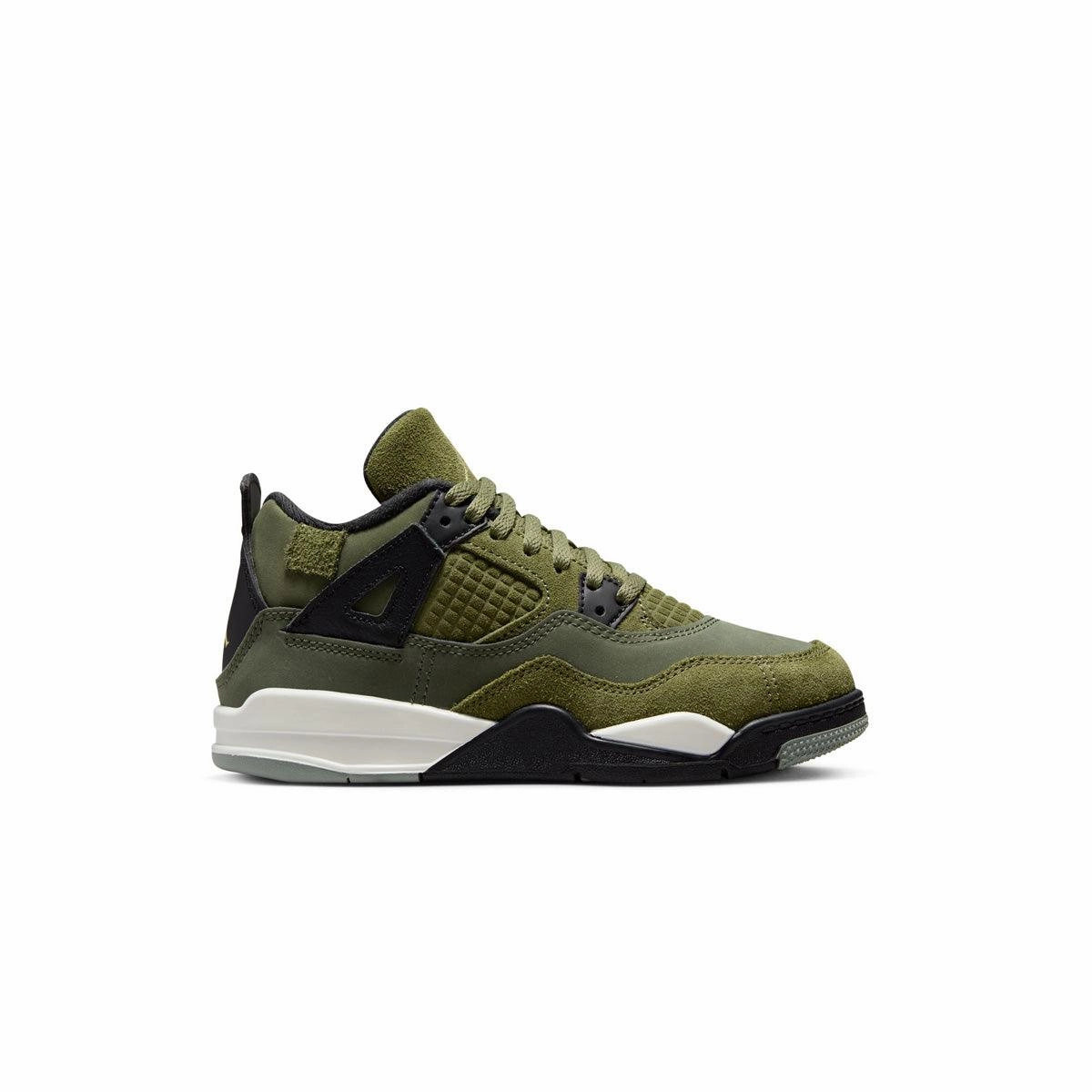 most casual walking - style Kids' Air Jordan 4 Retro SE Craft 'Medium Olive'