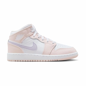 Kids Air Jordan 1 Mid 'Pink Wash' Slippers most slip-resistant