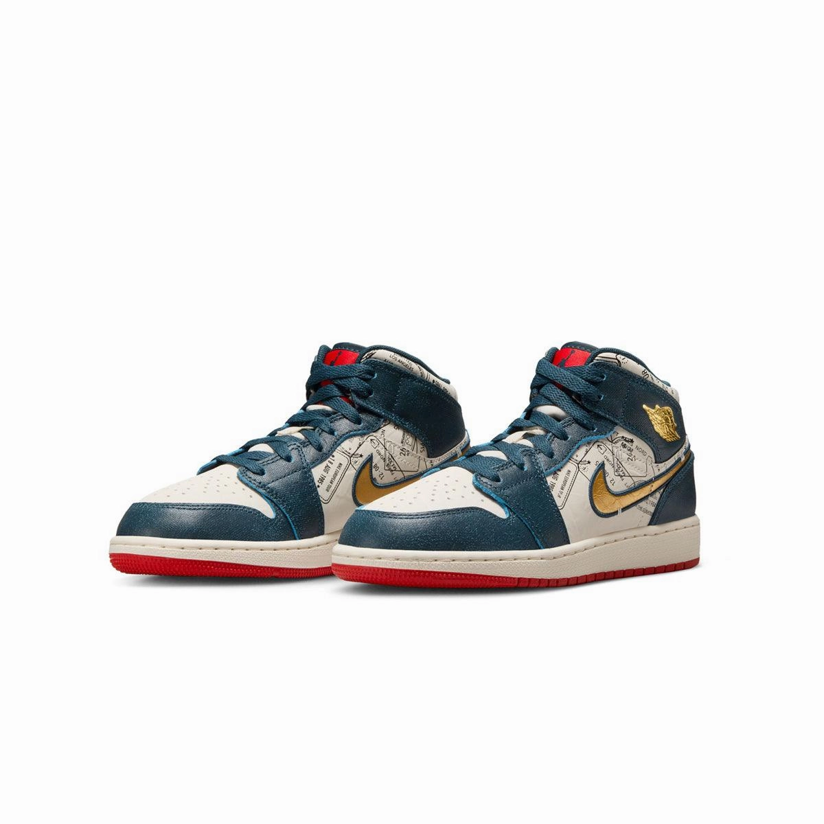 Kids Air Jordan 1 Mid SE 'Take Flight' martial artists