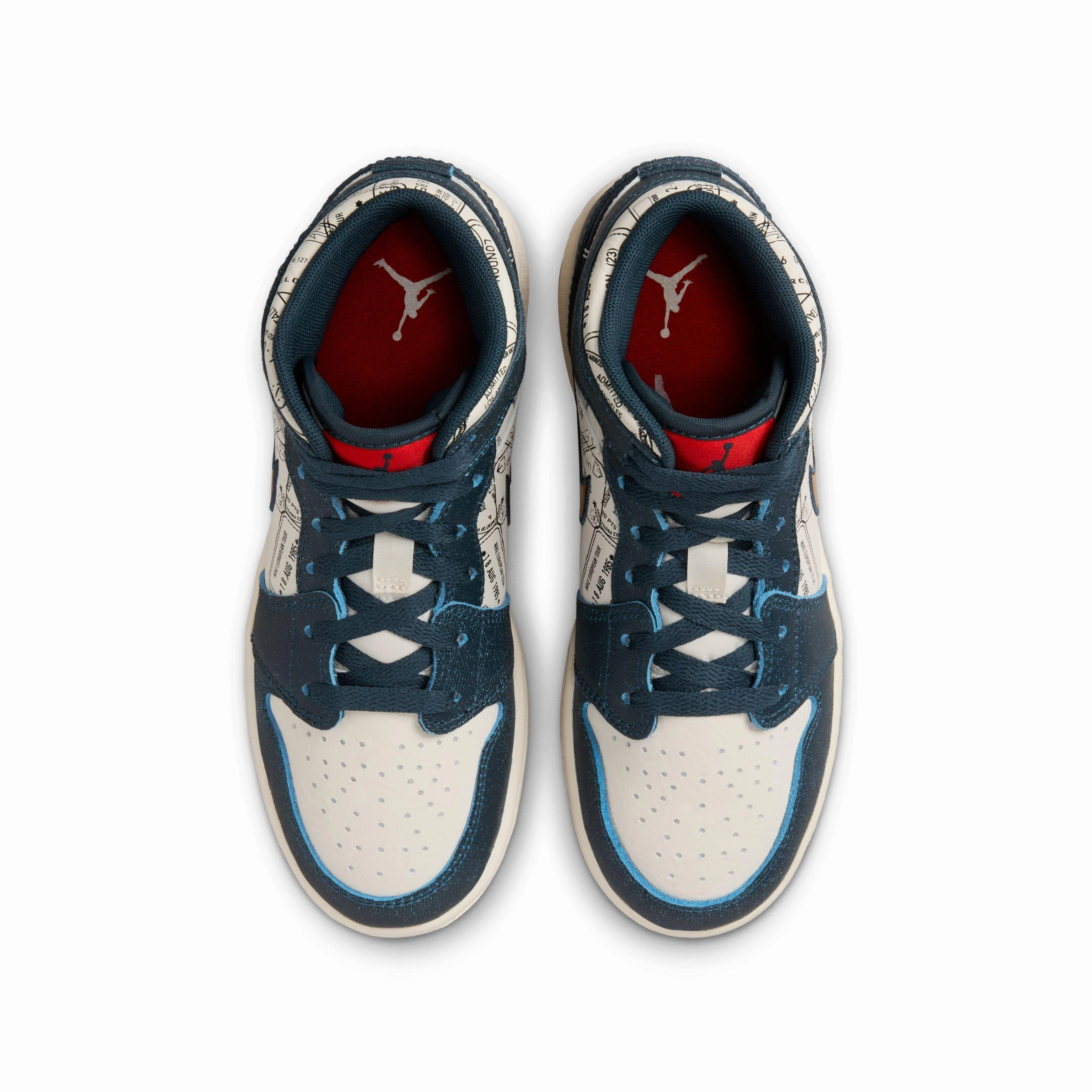 Microfiber Edge Binding Kids Air Jordan 1 Mid SE 'Take Flight'