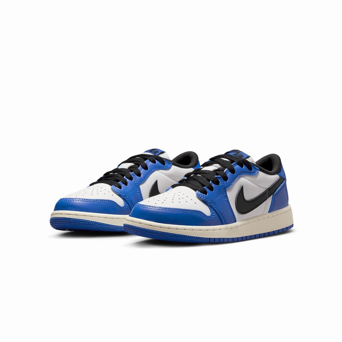 Kids Air Jordan 1 Retro Low OG 'Game Royal' neon Breathable piece