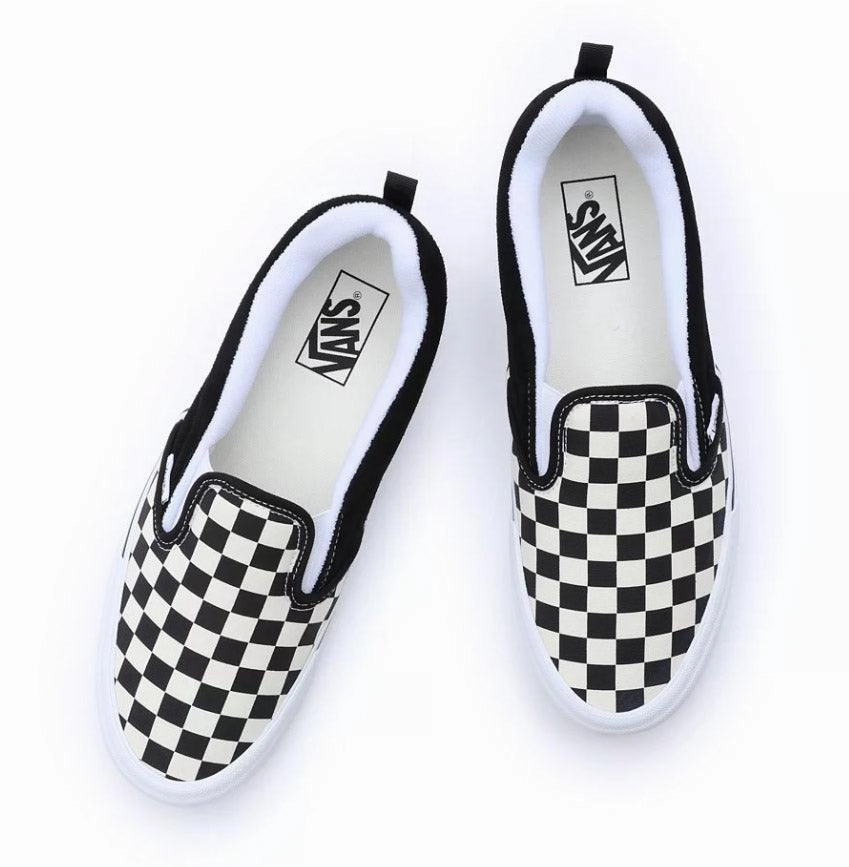 Knu Slip 'Checkerboard True White' Bold Design Built-in comfort