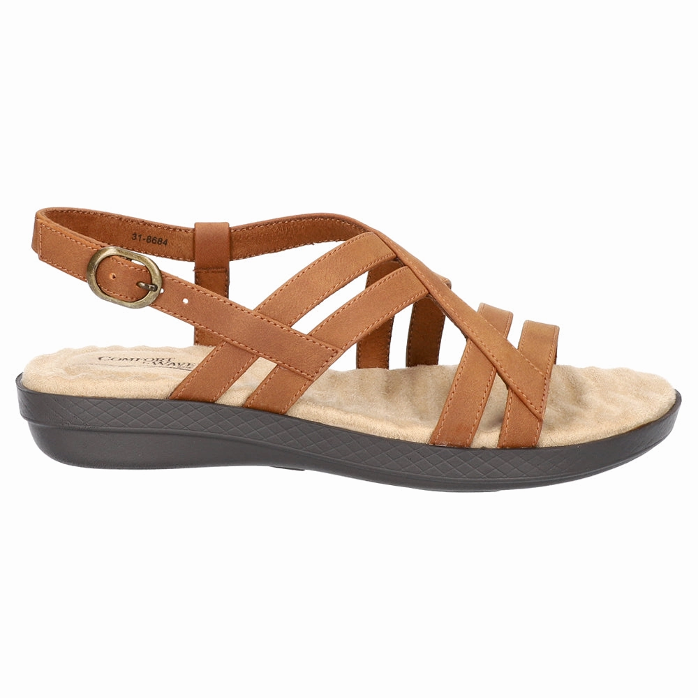 Chunky Lobo Slingback Wedge Sandals