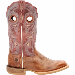 Lady Rebel Pro Embroidered Square Toe Cowboy Boots Natural Foot Shape