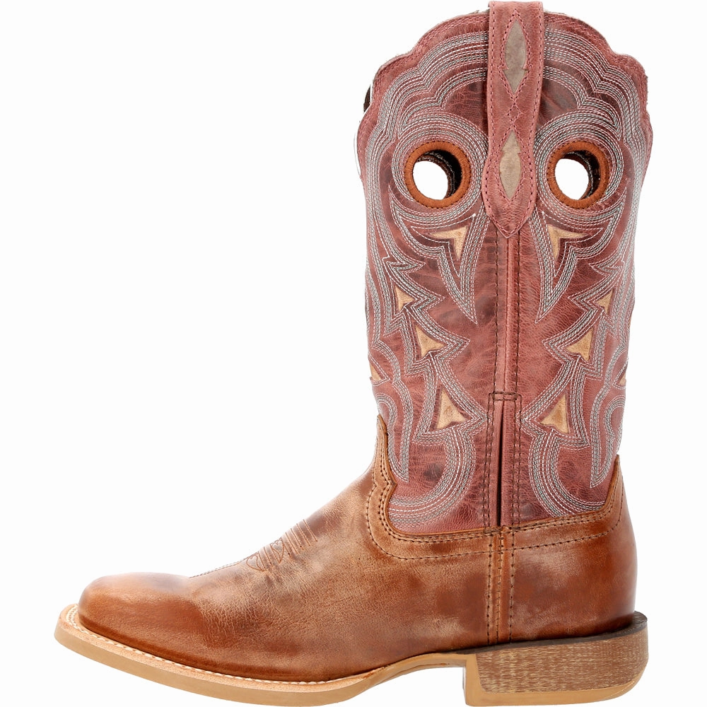 Long - distance Lady Rebel Pro Embroidered Square Toe Cowboy Boots