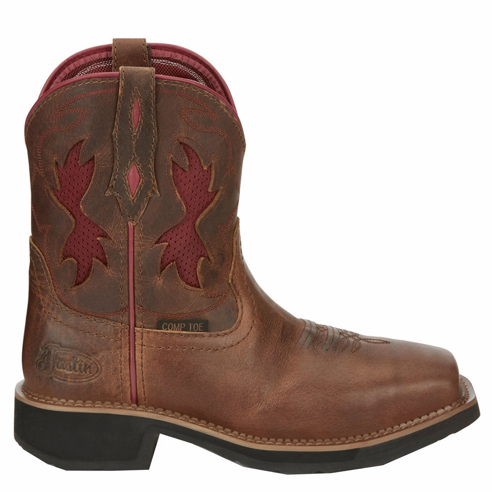 Smart cushioning desert Lathey 8 Inch Nano Composite Toe Work Boots