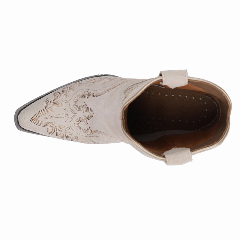 Chandler Embroidered Pointed Toe Pull On Cowboy Booties Ultimate Comfort Sculpted stability