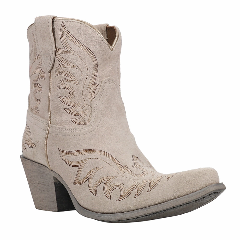 Chandler Embroidered Pointed Toe Pull On Cowboy Booties hiker