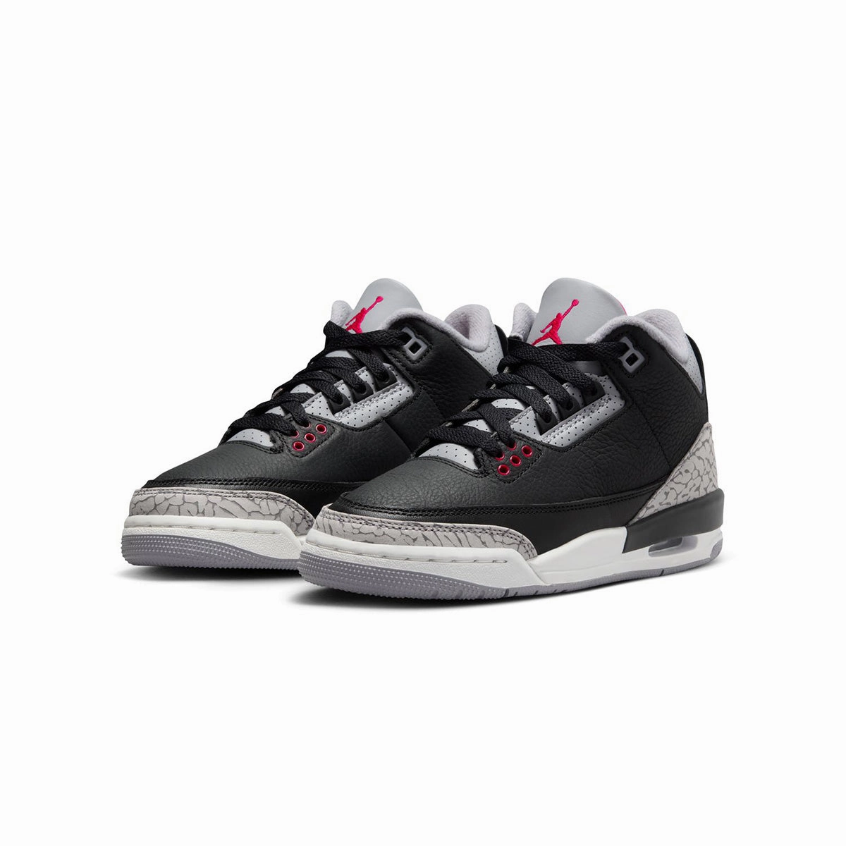 Kids Air Jordan 3 Retro 'Black Cement' Ventilated Upper Beach Wear