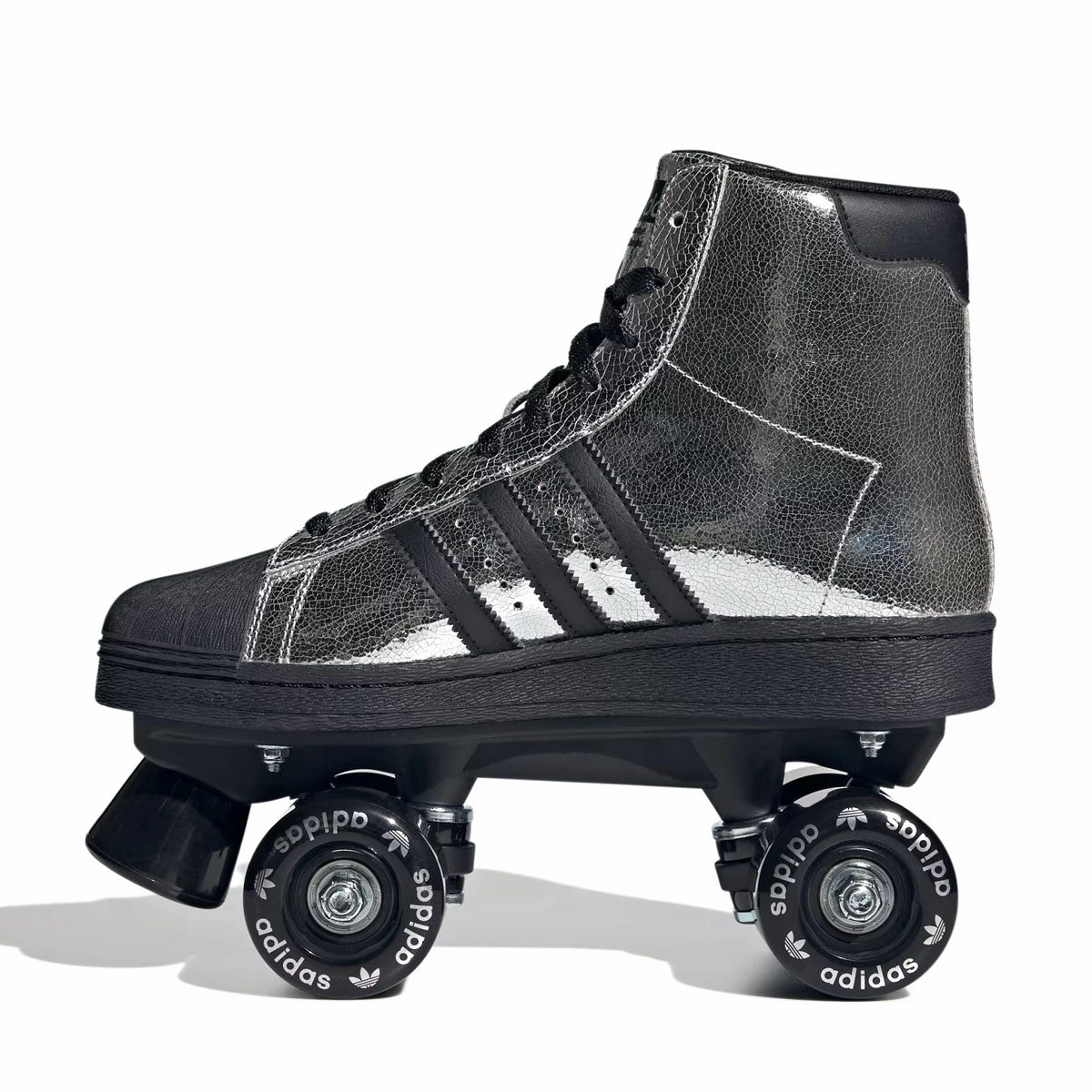 Rebound Foam Technology Wmns Superstar 82 Roller Skates 'Silver Metallic Core Black'