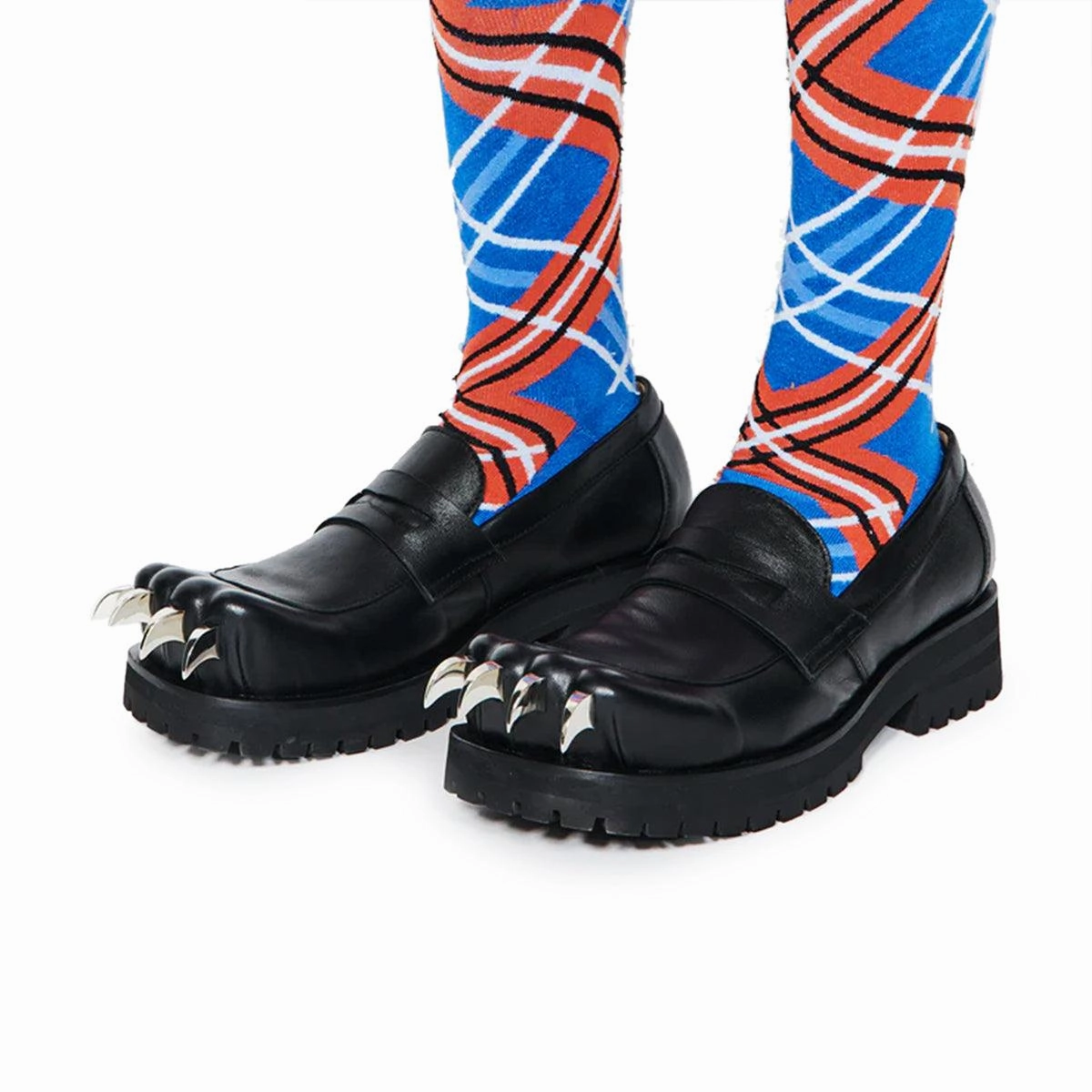 Leather Moccasin Moggies 'Black' holiday