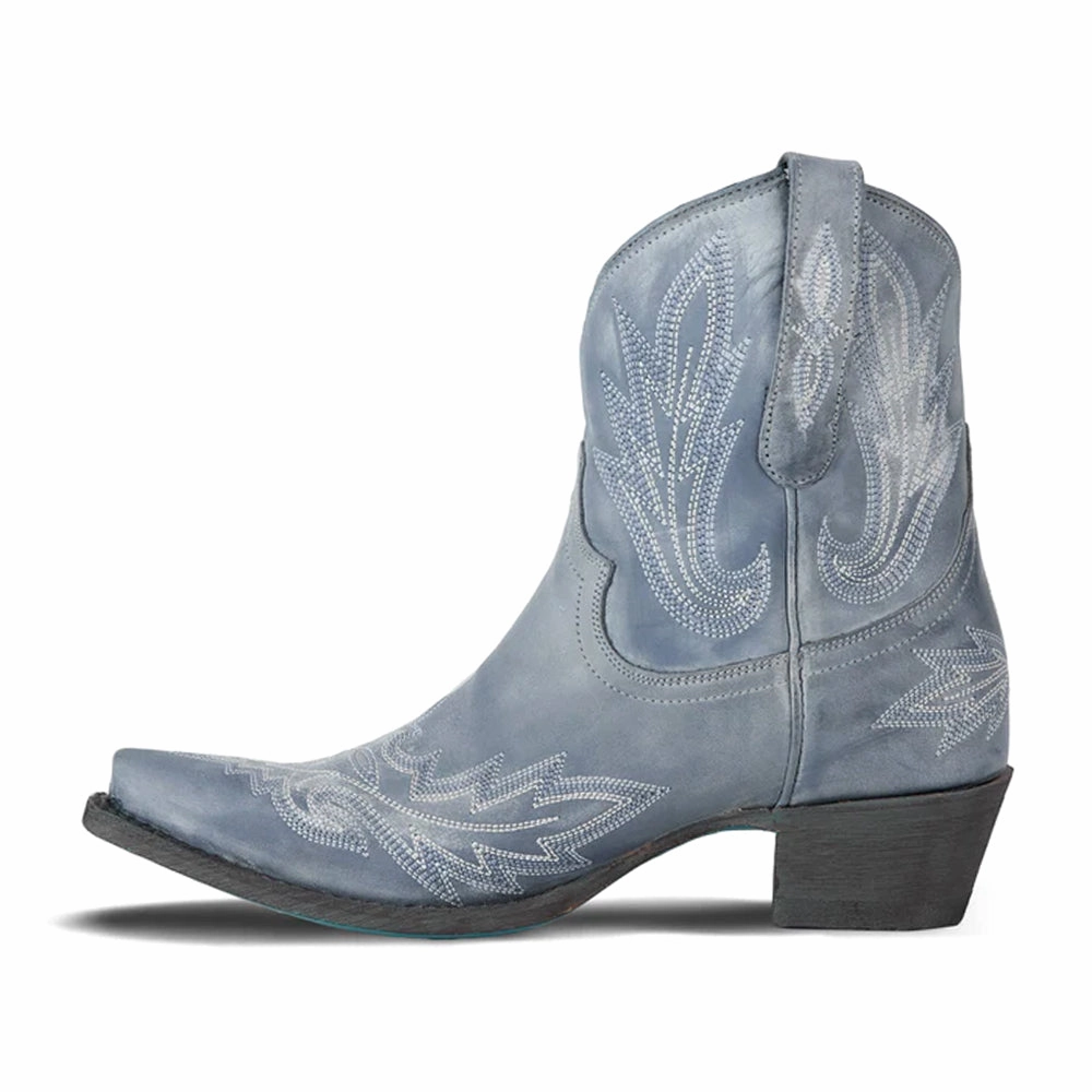 Lexington Embroidered Snip Toe Cowboy Bootie dancers' flexibility Pressure Dispersion