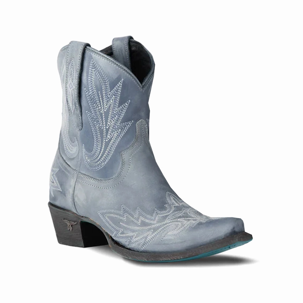 Lexington Embroidered Snip Toe Cowboy Bootie transparent Fresh Look