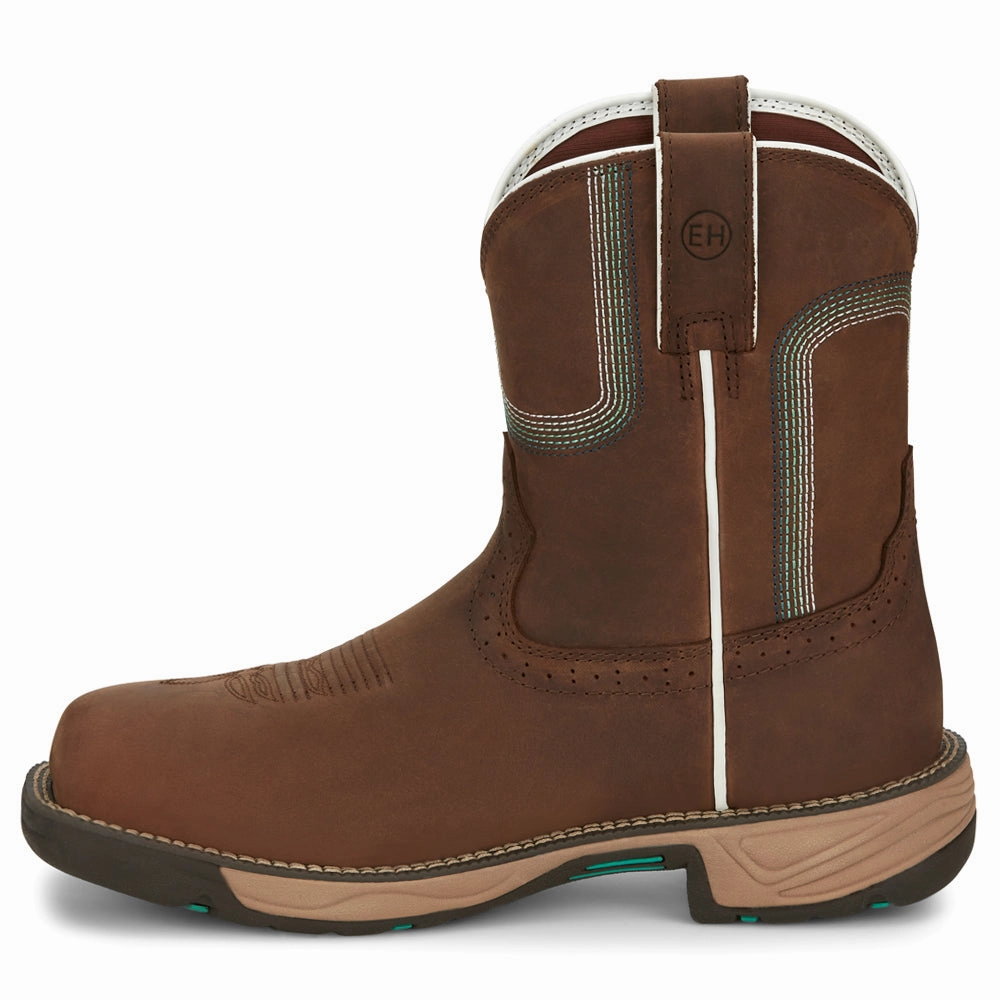 Rush 8 Inch Waterproof Composite Toe Work Boots Seamless Upper