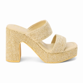 Gem Platform Block Heel Sandals All-purpose sole