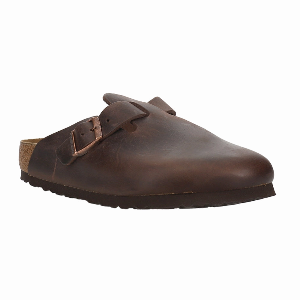 Minimal Comfort Sandals Boston Soft Footbed Oiled Leather Clogs