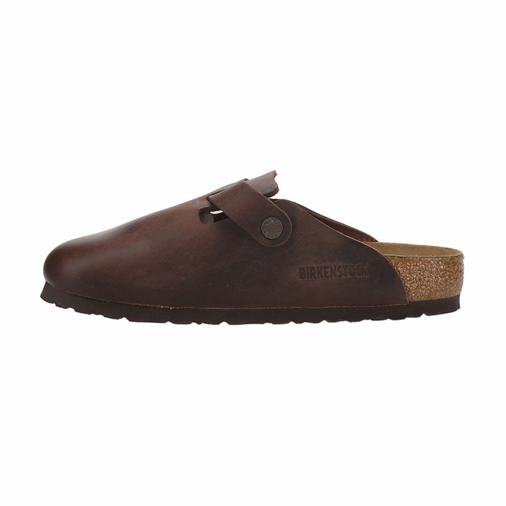 Breathable mesh Boston Soft Footbed Oiled Leather Clogs