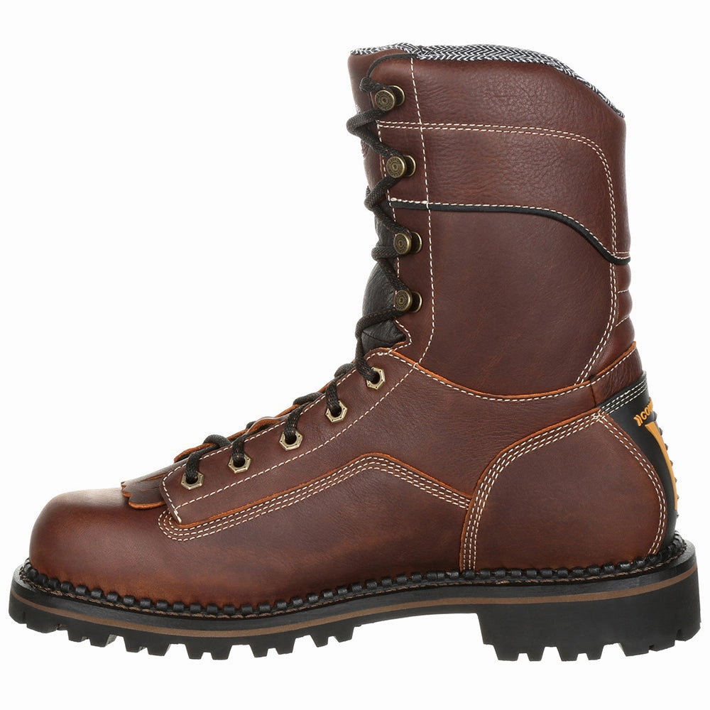 Logger AMP Leather Composite Toe Waterproof Work Boots Abrasion resistant Tough Sole